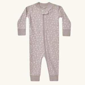 NWT - Quincy Mae ORGANIC Butterflies zip pajama